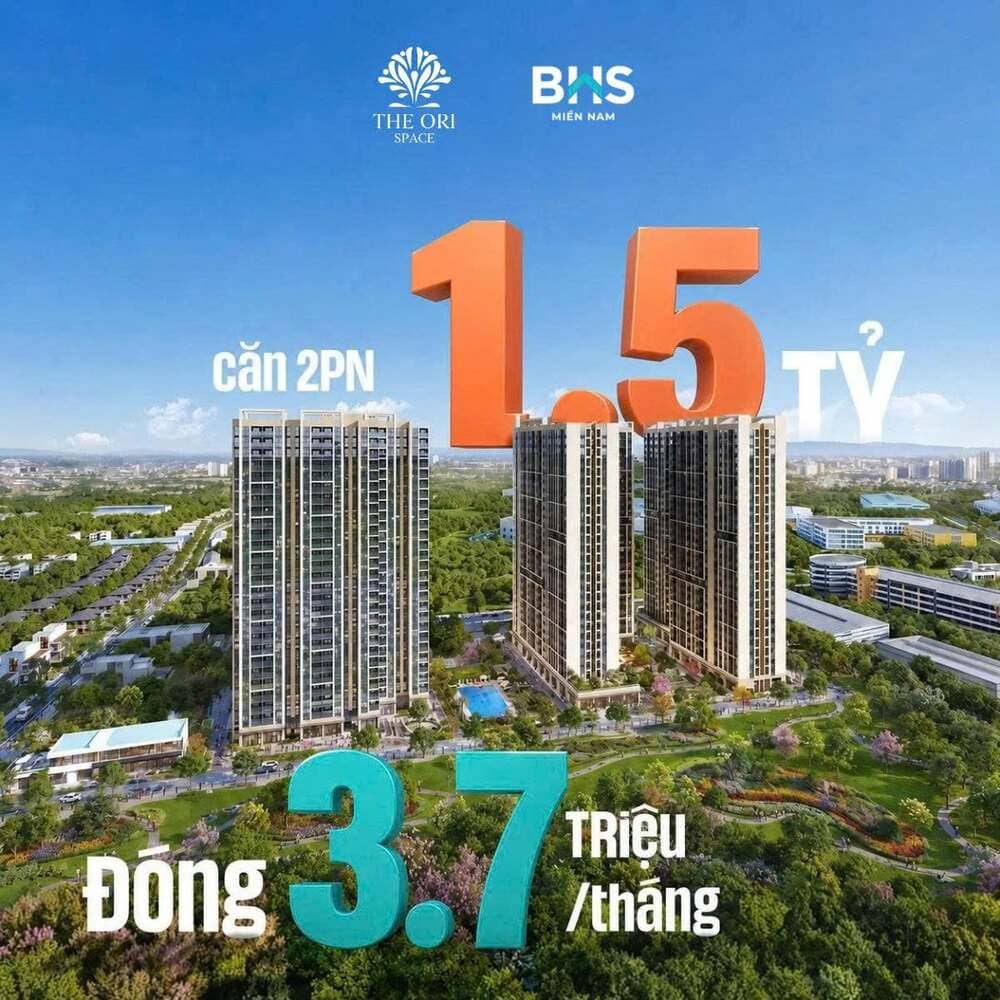 Giá bán căn hộ 2 phòng ngủ The Ori Space