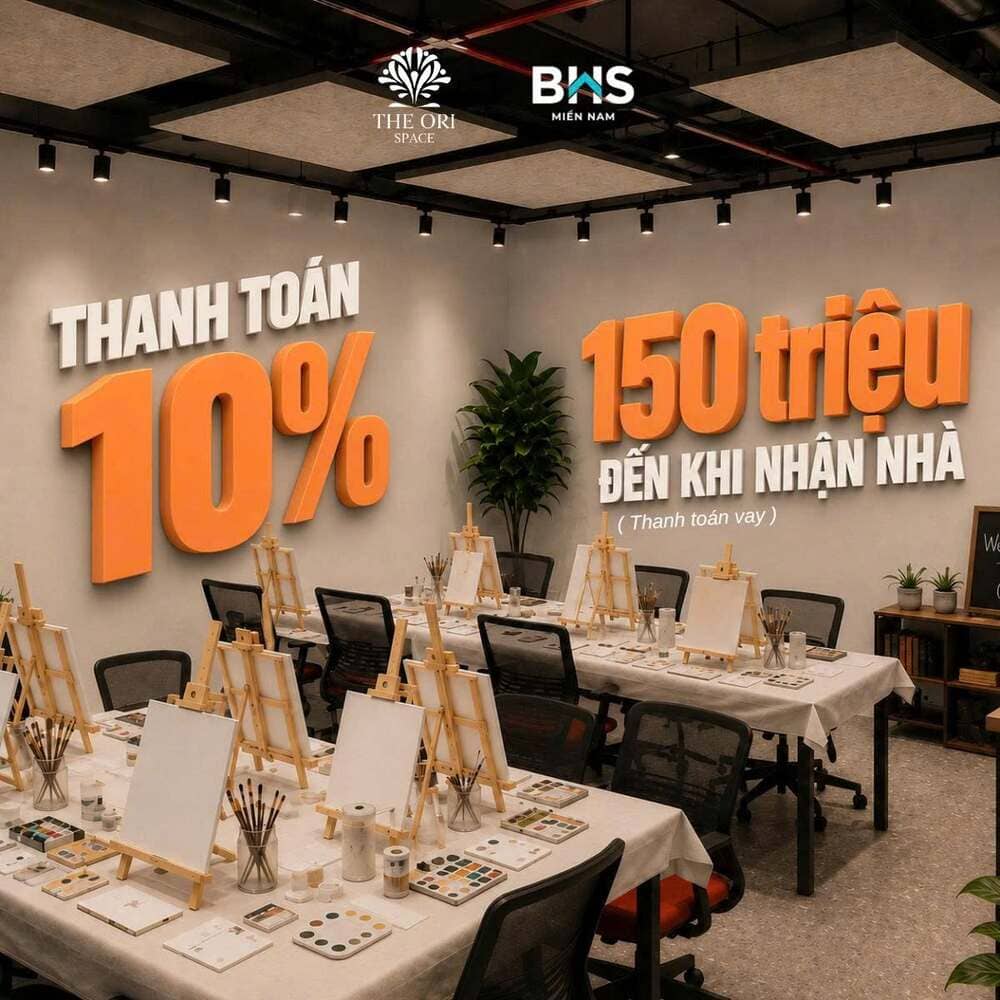 Chính sách thanh toán 10% sở hữu căn hộ The Ori Space